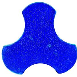 Blue Colored Concrete Interlocking Blocks - Result of Blue Iron Oxide Pigment