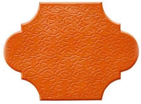 Orange Colored Concrete Paver Blocks - Result of Orange Iron Oxide Pigment