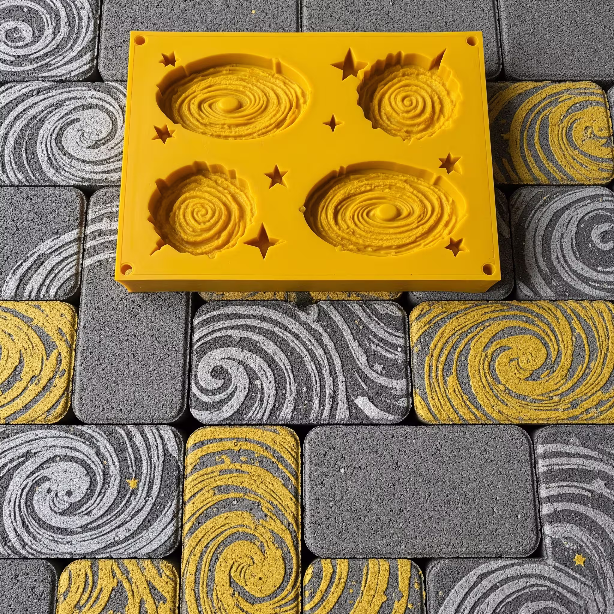 Cosmic Interlocking Paver Blocks